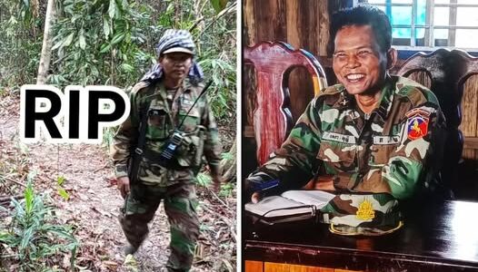 ពិតជាសោកស្តាយខ្លាំងណាស់បេសកកម្មសមរភូមិជួរមុខតំបន់(មុំបី)មិនទាន់បានបញ្ចប់ផង ឈឺតែមួយយប់សោះមិត្តរួមអាវុធទៅចោលដោយមិនលាមួយមាត់សោះ