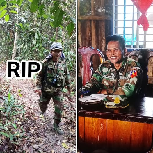 ពិតជាសោកស្តាយខ្លាំងណាស់បេសកកម្មសមរភូមិជួរមុខតំបន់(មុំបី)មិនទាន់បានបញ្ចប់ផង ឈឺតែមួយយប់សោះមិត្តរួមអាវុធទៅចោលដោយមិនលាមួយមាត់សោះ