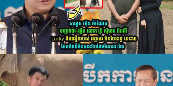 សម្តេច ហ៊ុន ម៉ាណែត បញ្ជា/ក់ថា«រឿង លោក ទ្រី ស៊ីថេង​ និងដំរីLucky