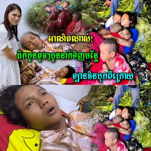អាណិតណាស់លោកអើយ! ដឹកកូនបួននាក់តូចៗទៅទិញបន្លែនៅផ្សាដើមគរ ស្រាប់តែឡានចិន… ចែគីមបានជួយថវិការ ចំនួន….