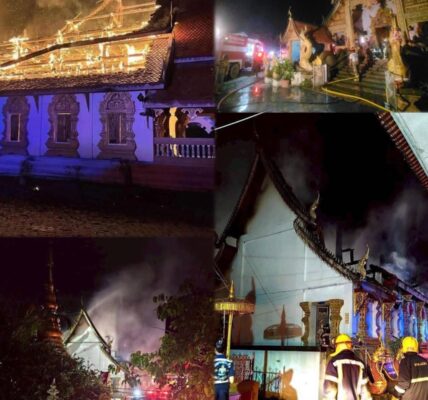 ក្តៅៗ! ប្រផ្នូរ មិនល្អ! ថៃ កាន់តែជួបគ្រោះកា..ច ព្រះអគ្គី ត្របាក់លេប វត្តដ៏ពិសិដ្ឋមួយនៅថៃ!