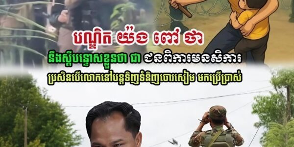 បណ្ឌិត យ៉ង ពៅ ថា នឹងស្តីបន្ទោសឲ្យខ្លួនឯងថា ជាជនពិការមនសិការ ប្រសិនបើលោកនៅបន្តទិញទំនិញថៃទៀត